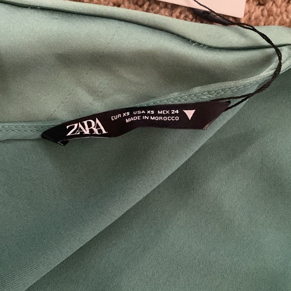 Zara | NWT Silky-Like Midi Dress - Picture 8 of 11